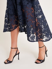 Monsoon Blue Gianna Sleeveless Lace Midi Dress - Image 4 of 4