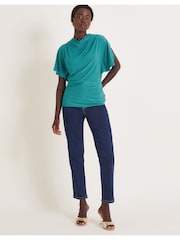 Monsoon Deb Drape Jersey Top - Изображение 2 из 5