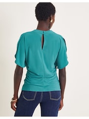 Monsoon Deb Drape Jersey Top - Изображение 3 из 5