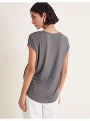 Monsoon Grey Wilde Woven Sleeveless Top - Image 3 of 6