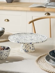 Blue Speckle Cake Stand - Image 2 of 5