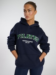 South Beach Blue Oversized Pilates Hoodie - Image 1 of 6