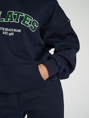 South Beach Blue Oversized Pilates Hoodie - Image 6 of 6