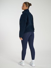 South Beach Blue Borg Quarter Zip Jacket - Image 6 of 6