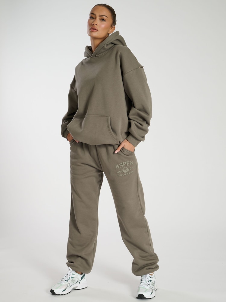 South Beach Green Cuffed Aspen Joggers - Image 2 of 6