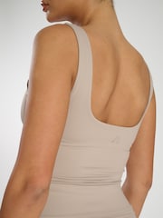 Natural - South Beach Scoop Vest Top With Built-In-Bra - Imagen 6 de 6