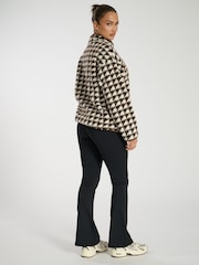 South Beach Brown Borg Quarter Zip Jacket - Image 5 of 6