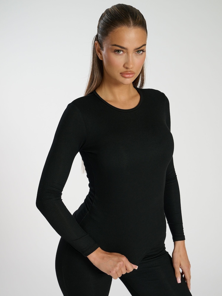 South Beach Black Long Sleeve T-Shirt - Image 1 of 5