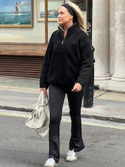 South Beach Black Borg Quarter Zip Jacket - Image 1 of 6