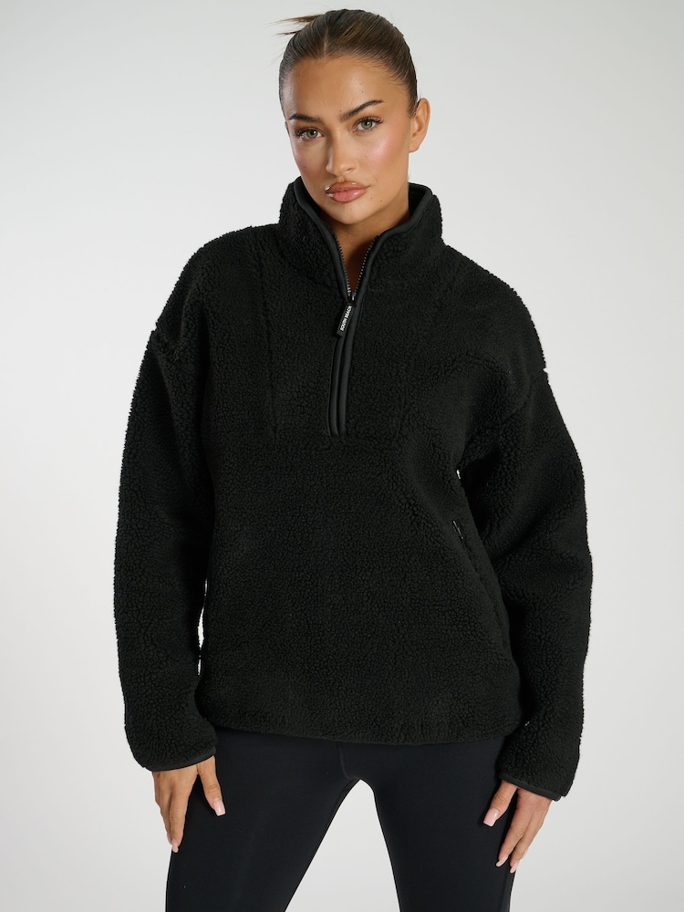 South Beach Black Borg Quarter Zip Jacket - Image 2 of 6