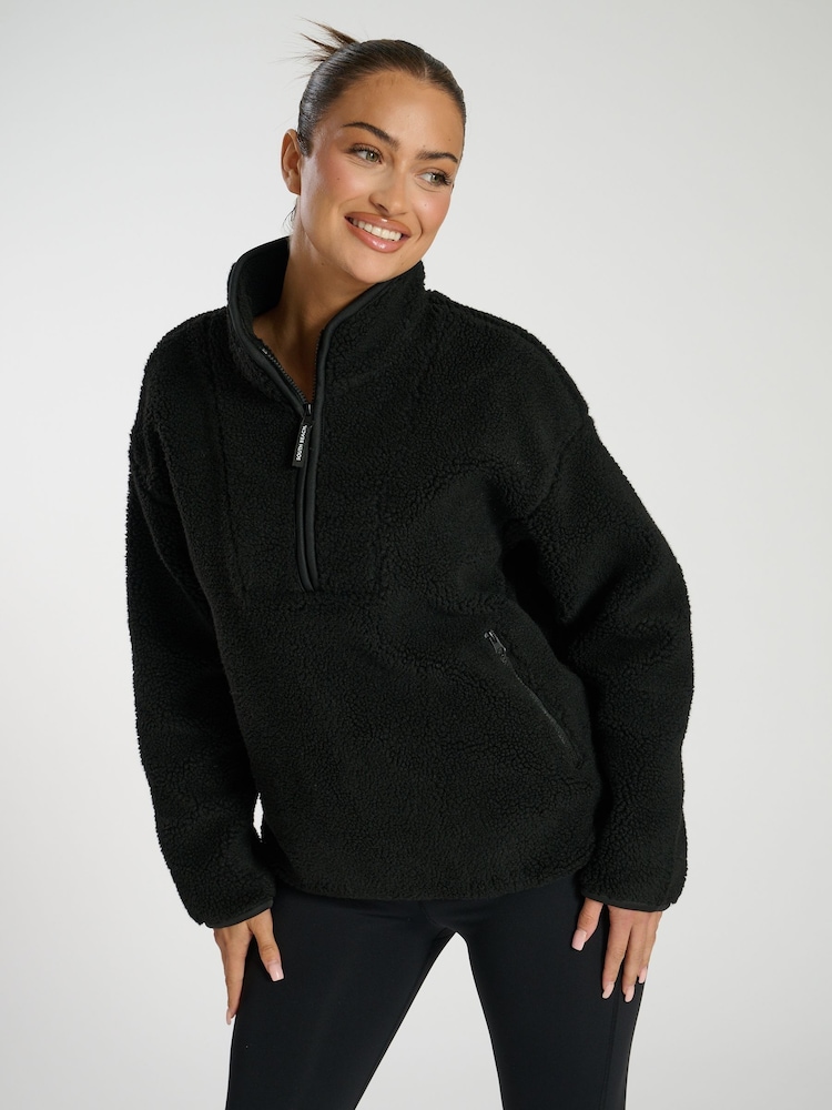 South Beach Black Borg Quarter Zip Jacket - Image 4 of 6
