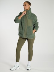 Зеленый - South Beach Zip искусственный мех куртка - Image 4 of 6