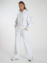 South Beach Grey Cropped Zip Up Sweatshirt - Image 2 of 6