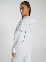 South Beach Grey Cropped Zip Up Sweatshirt - Image 6 of 6