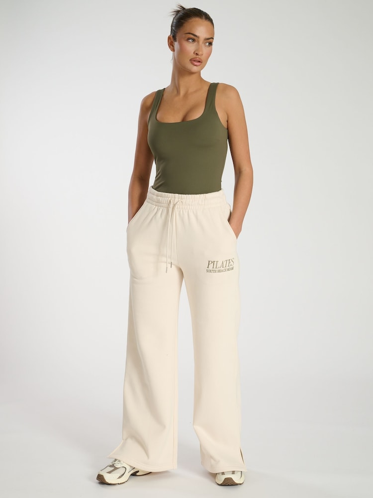 Groen - South Beach Scoop Vest Top With Built-In-Bra - Image 3 of 4
