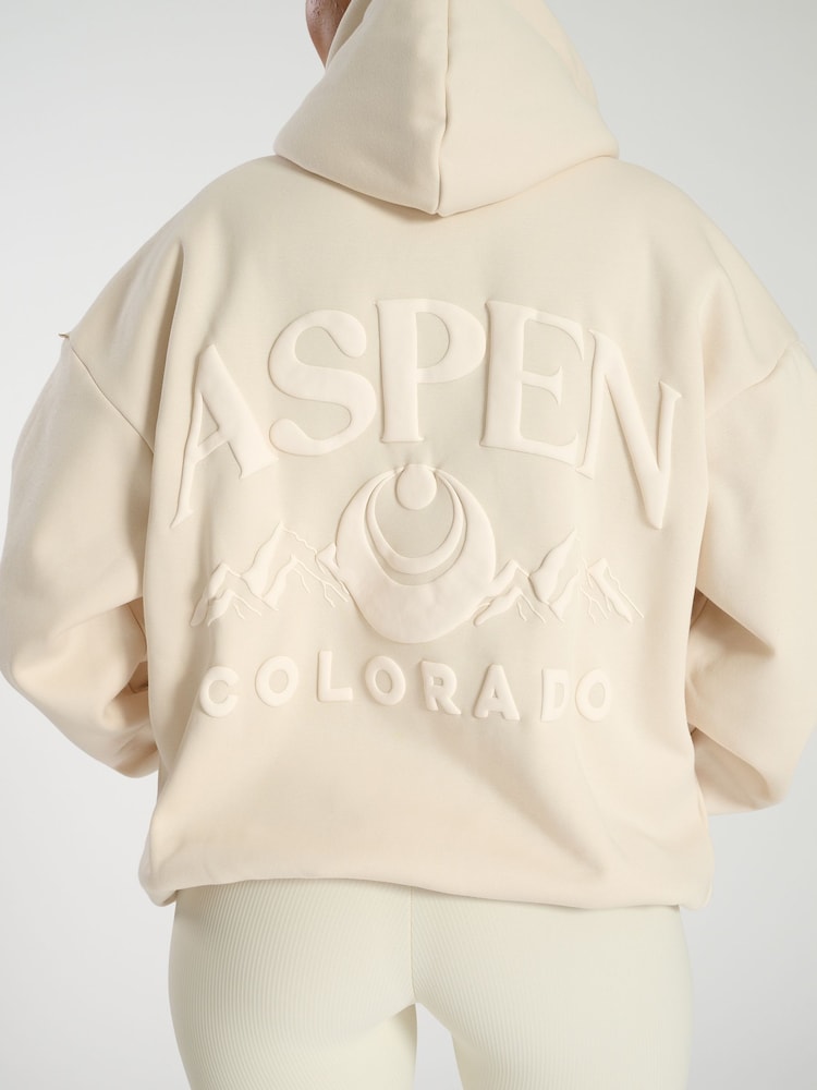 South Beach Cream Oversized Aspen Hoodie - Image 1 of 5