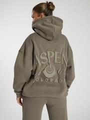 South Beach Green Oversized Aspen Hoodie - Image 1 of 5