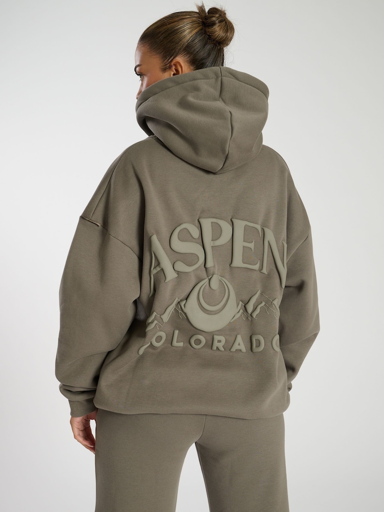 South Beach Green Oversized Aspen Hoodie - Image 1 of 5