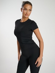 South Beach Black Cap Sleeve T-Shirt - Image 3 of 4