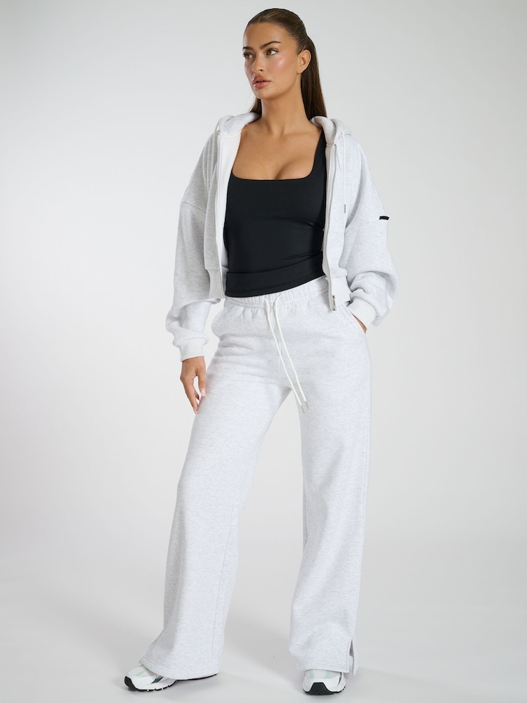 South Beach Grey Wide Leg Joggers - Image 2 of 5