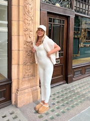 South Beach Scoop Vest Unitard Jumpsuit - Imagen 1 de 6
