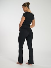 South Beach Black Flared High Waist Leggings - Image 4 of 6