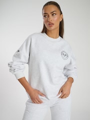South Beach Grey Oversized Crew Neck Sweatshirt - Image 3 of 6