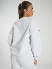 South Beach Grey Oversized Crew Neck Sweatshirt - Image 6 of 6