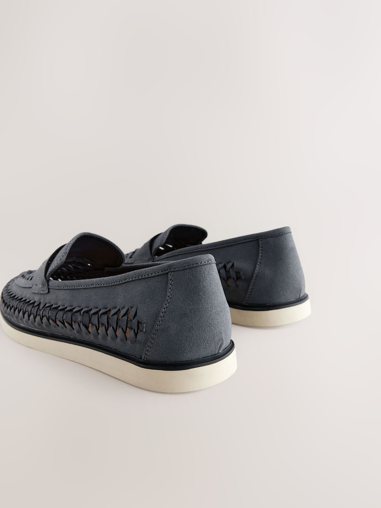 Grey Weave Loafers - Image 4 of 6