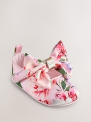 وردي/أرجواني فاتح/أبيض - حذاء Padders مزيّن بفيونكة للبنات من Baker By Ted Baker - Image 3 of 5