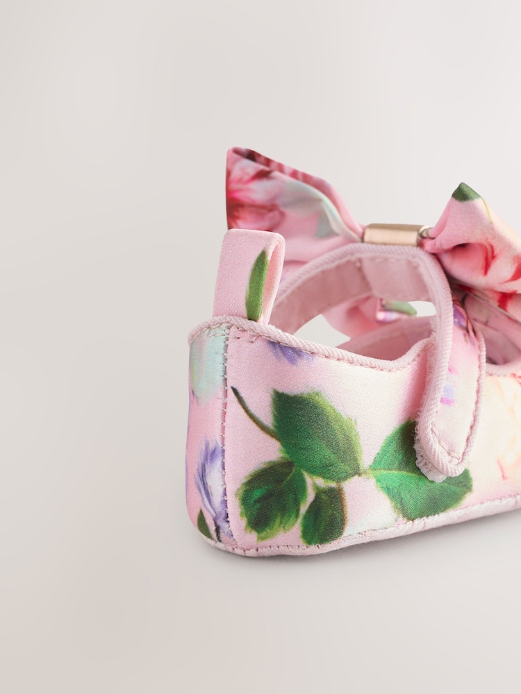 Baker by Ted Baker Baby Girls Padders Shoes With Bow - Image 4 of 6
