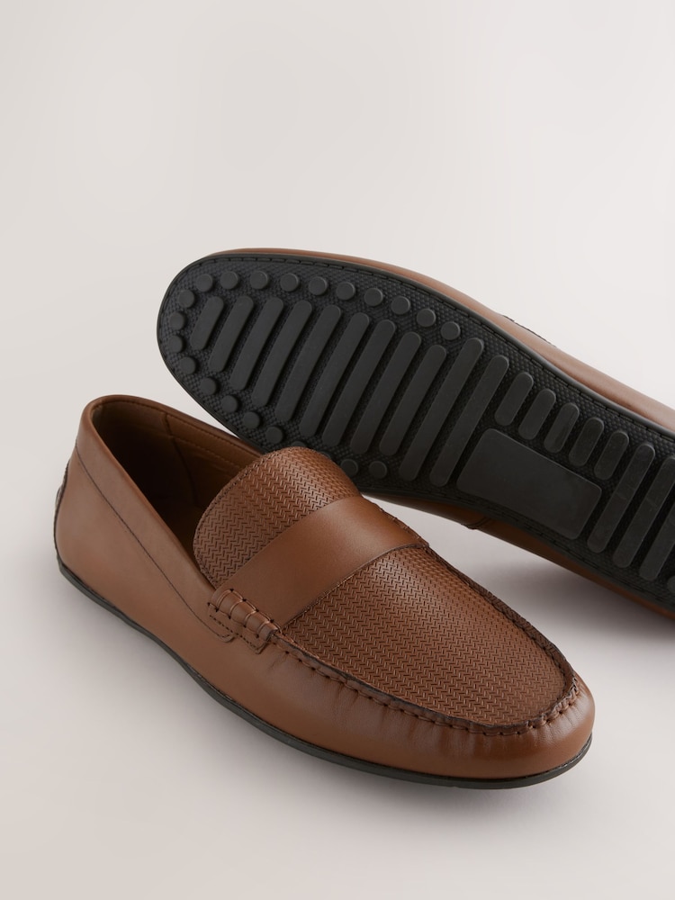 Tan Brown Suede Driver Loafer - Image 3 of 4