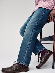 Marrón - Zapatos náuticos de cuero de vestir - Imagen 2 de 6