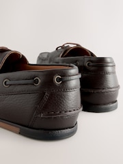 Marrón - Zapatos náuticos de cuero de vestir - Imagen 6 de 6