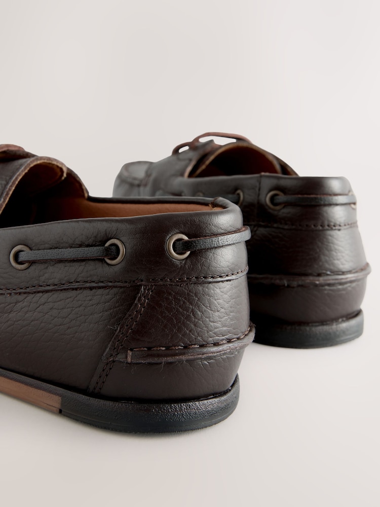 Marrón - Zapatos náuticos de cuero de vestir - Imagen 6 de 6