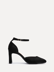 Linzi Black Corinne Square Toe Closed Back Heels - Image 2 of 5