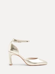 Linzi Gold Corinne Square Toe Closed Back Heels - Image 2 of 5