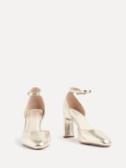 Linzi Gold Corinne Square Toe Closed Back Heels - Image 3 of 5