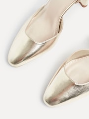 Linzi Gold Corinne Square Toe Closed Back Heels - Image 5 of 5