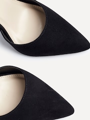 Linzi Black Wide Fit Lavora Wide Fit Stiletto Court Shoes With Ankle Strap - Image 5 of 5