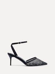 Linzi Black Krystal Diamante Embellished Court Heels - Image 2 of 5