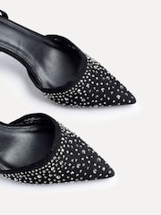 Linzi Black Krystal Diamante Embellished Court Heels - Image 4 of 5