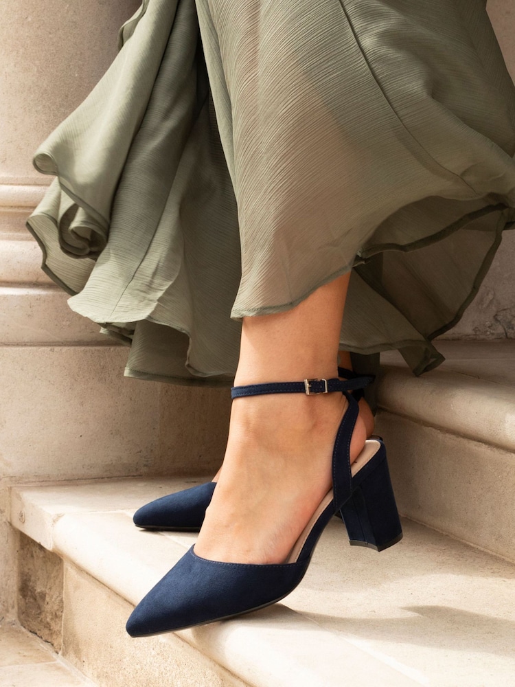 Blau - Linzi Lori Pumps mit spitzer Zehenpartie in breiter Passform - Bild 2 von 6 Blau - Linzi Lori Pumps mit spitzer Zehenpartie in breiter Passform - Bild 2 von 6