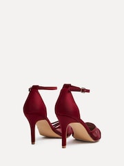 Linzi Red Wide Fit Tianey Wide Fit Court Stiletto Shoes With Mesh Front Detail - Image 5 of 6