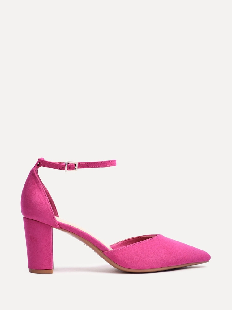 Rosa - Zapatos de salón de tacón cuadrado con parte posterior cerrada Leona de Linzi - Imagen 2 de 5 Rosa - Zapatos de salón de tacón cuadrado con parte posterior cerrada Leona de Linzi - Imagen 2 de 5