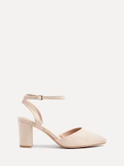 Linzi Nude Wide Fit Lori Wide Fit Pointed Toe Court Shoes - Image 2 of 5