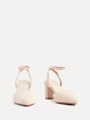 Linzi Nude Wide Fit Lori Wide Fit Pointed Toe Court Shoes - Image 3 of 5