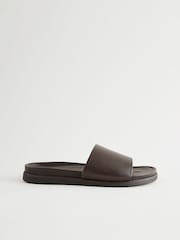 Marrón - Chinelas de cuero - Imagen 3 de 6