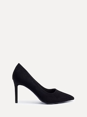 Linzi Black Wide Fit Martina Wide Fit Stiletto Pointed Court Shoes - Image 3 of 6