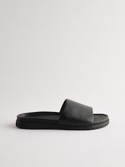 Negro - Chinelas de cuero - Imagen 2 de 6